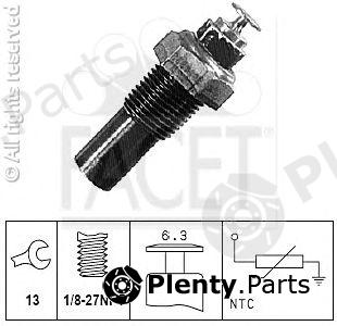  FACET part 7.3170 (73170) Sensor, oil temperature; Sensor, coolant temperature; Sensor, oil temperature; Sensor, coolant temperature; Sensor, fuel temperature; Sensor, coolant temperature