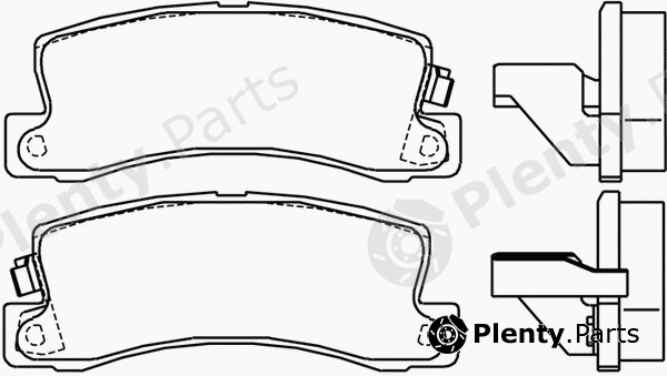  PAGID part T0393 Brake Pad Set, disc brake
