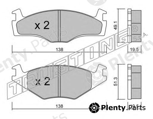  TRUSTING part 047.1 (0471) Brake Pad Set, disc brake
