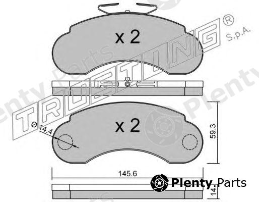  TRUSTING part 057.0 (0570) Brake Pad Set, disc brake