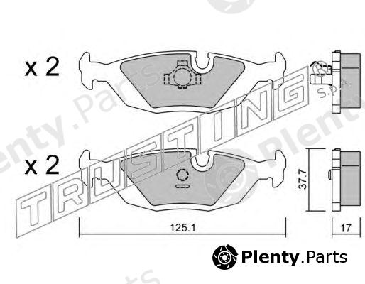 TRUSTING part 072.1 (0721) Brake Pad Set, disc brake