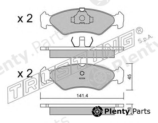  TRUSTING part 075.0 (0750) Brake Pad Set, disc brake