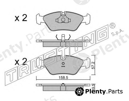  TRUSTING part 093.0 (0930) Brake Pad Set, disc brake