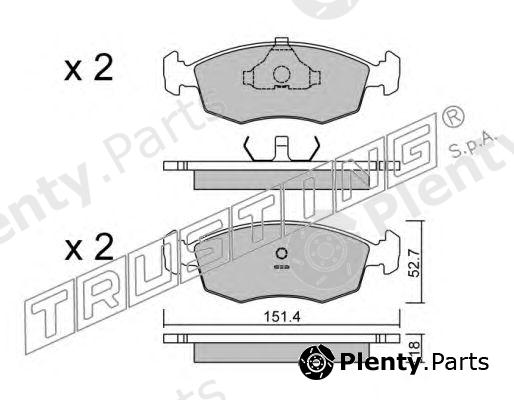  TRUSTING part 096.2 (0962) Brake Pad Set, disc brake