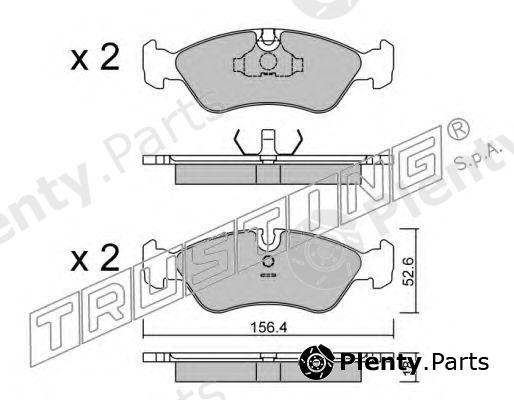  TRUSTING part 119.0 (1190) Brake Pad Set, disc brake