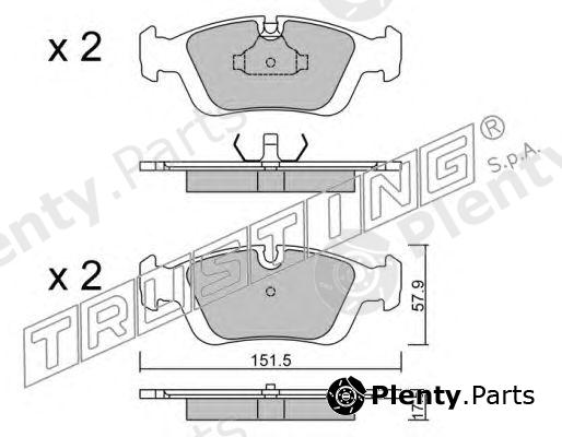  TRUSTING part 126.0 (1260) Brake Pad Set, disc brake