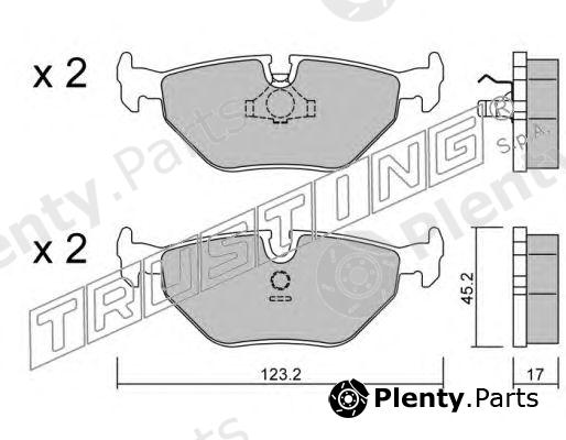  TRUSTING part 127.0 (1270) Brake Pad Set, disc brake