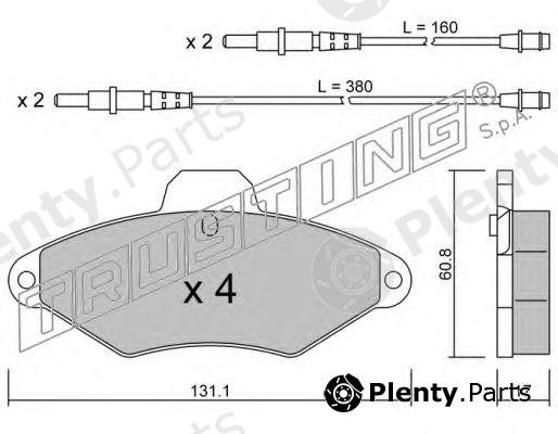  TRUSTING part 146.0 (1460) Brake Pad Set, disc brake