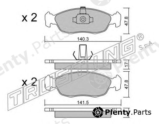  TRUSTING part 159.1 (1591) Brake Pad Set, disc brake