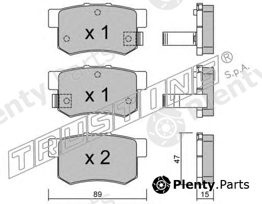 TRUSTING part 176.0 (1760) Brake Pad Set, disc brake
