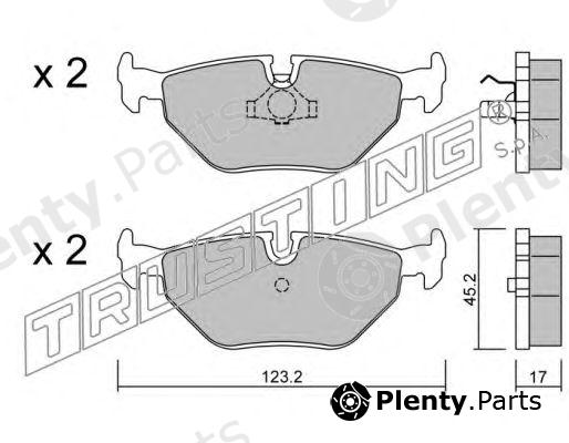  TRUSTING part 185.0 (1850) Brake Pad Set, disc brake