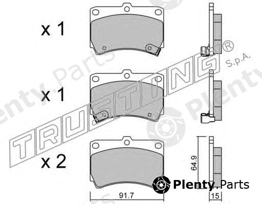  TRUSTING part 203.0 (2030) Brake Pad Set, disc brake