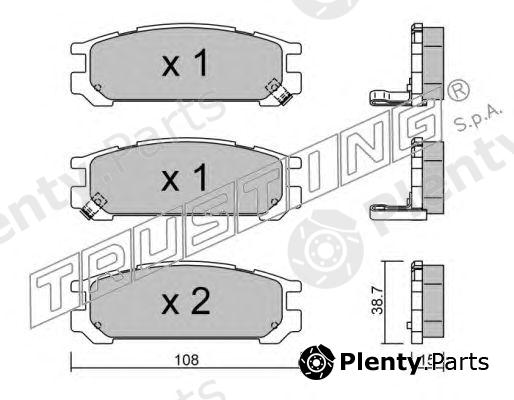  TRUSTING part 213.0 (2130) Brake Pad Set, disc brake