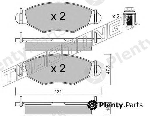  TRUSTING part 263.0 (2630) Brake Pad Set, disc brake