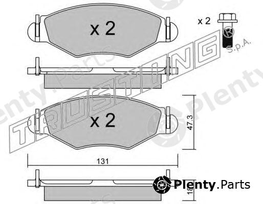  TRUSTING part 263.1 (2631) Brake Pad Set, disc brake