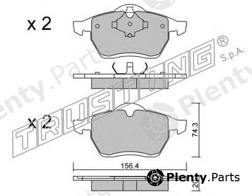  TRUSTING part 288.0 (2880) Brake Pad Set, disc brake