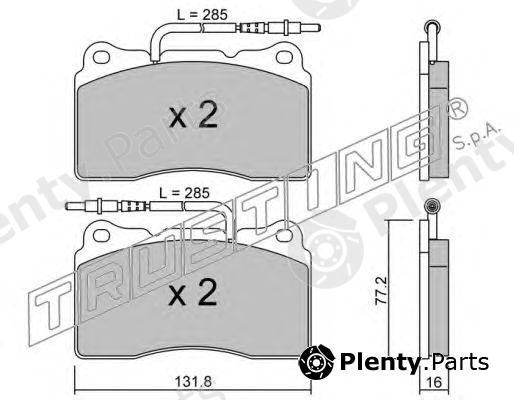  TRUSTING part 297.2 (2972) Brake Pad Set, disc brake