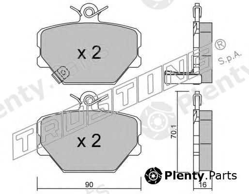  TRUSTING part 350.0 (3500) Brake Pad Set, disc brake