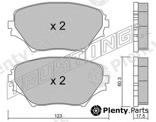  TRUSTING part 445.0 (4450) Brake Pad Set, disc brake