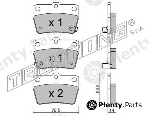  TRUSTING part 446.0 (4460) Brake Pad Set, disc brake