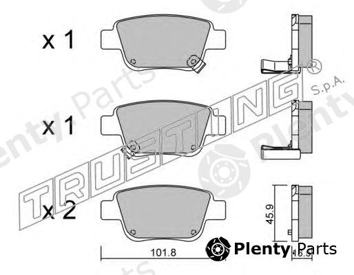  TRUSTING part 467.0 (4670) Brake Pad Set, disc brake