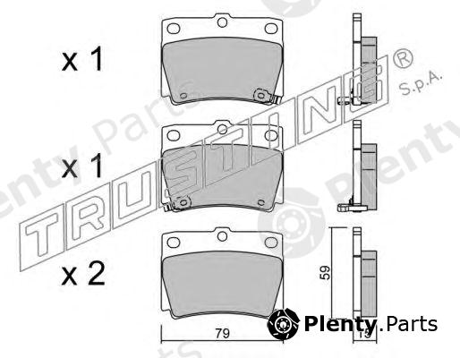  TRUSTING part 500.0 (5000) Brake Pad Set, disc brake