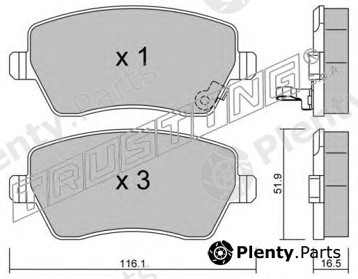  TRUSTING part 501.1 (5011) Brake Pad Set, disc brake