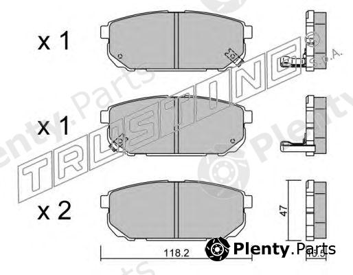  TRUSTING part 532.0 (5320) Brake Pad Set, disc brake