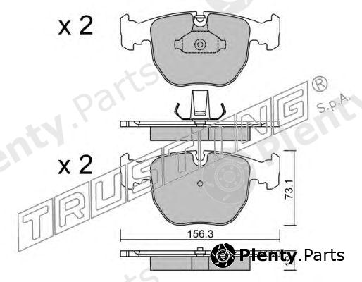 TRUSTING part 575.0 (5750) Brake Pad Set, disc brake