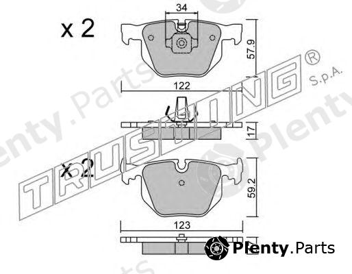  TRUSTING part 577.0 (5770) Brake Pad Set, disc brake