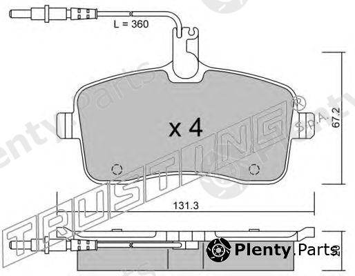  TRUSTING part 616.0 (6160) Brake Shoe Set