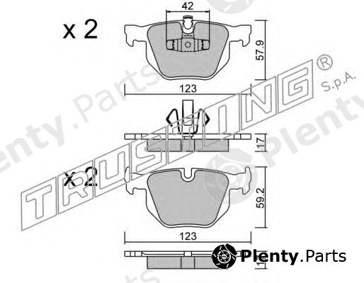  TRUSTING part 659.0 (6590) Brake Pad Set, disc brake