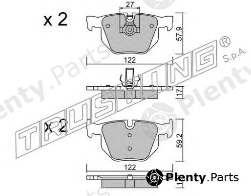  TRUSTING part 660.0 (6600) Brake Pad Set, disc brake