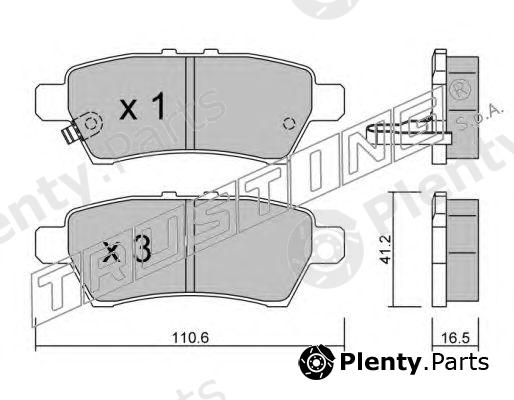  TRUSTING part 760.0 (7600) Brake Pad Set, disc brake