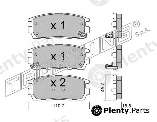  TRUSTING part 795.0 (7950) Brake Pad Set, disc brake