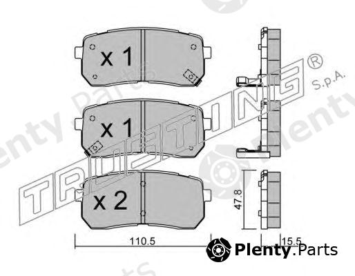  TRUSTING part 802.0 (8020) Brake Pad Set, disc brake