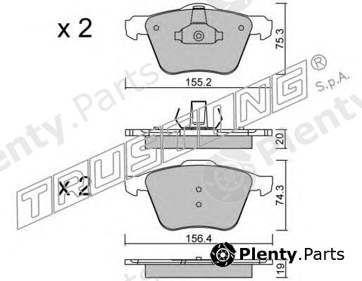  TRUSTING part 615.1 (6151) Brake Shoe Set