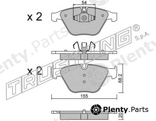  TRUSTING part 574.6 (5746) Brake Pad Set, disc brake
