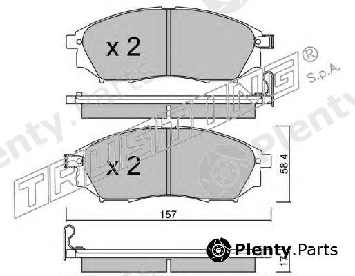  TRUSTING part 835.0 (8350) Brake Pad Set, disc brake