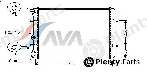  AVA QUALITY COOLING part AI2129 Radiator, engine cooling