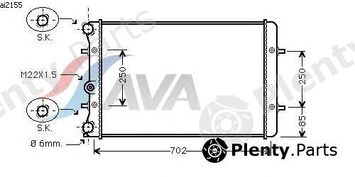  AVA QUALITY COOLING part AI2155 Radiator, engine cooling