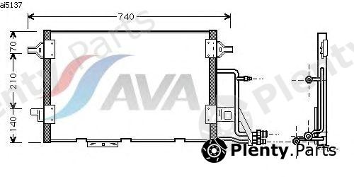  AVA QUALITY COOLING part AI5137 Condenser, air conditioning