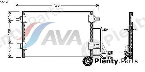  AVA QUALITY COOLING part AI5176 Condenser, air conditioning