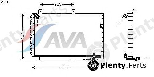  AVA QUALITY COOLING part AI5184 Condenser, air conditioning