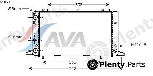  AVA QUALITY COOLING part AIA2053 Radiator, engine cooling