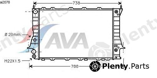  AVA QUALITY COOLING part AIA2078 Radiator, engine cooling