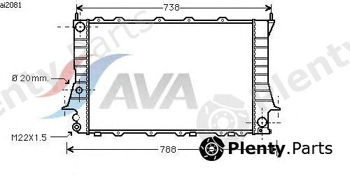  AVA QUALITY COOLING part AIA2081 Radiator, engine cooling