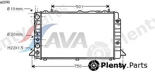  AVA QUALITY COOLING part AIA2090 Radiator, engine cooling