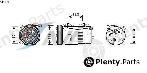  AVA QUALITY COOLING part AIAK003 Compressor, air conditioning