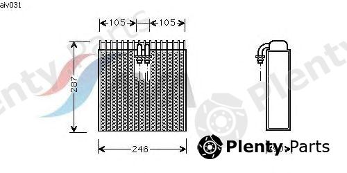  AVA QUALITY COOLING part AIV031 Evaporator, air conditioning